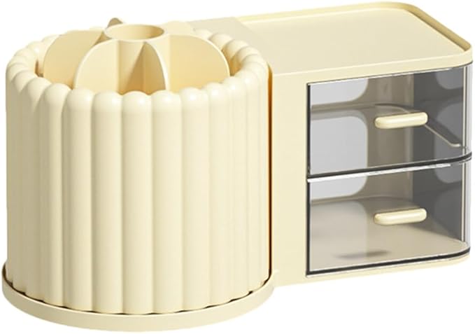 Rotating Pen Holder Makeup Brush Organizer Convenient Cosmetic Brush Holder Cosmetic Desktop Pen Organizer Office Organizer Supply cil