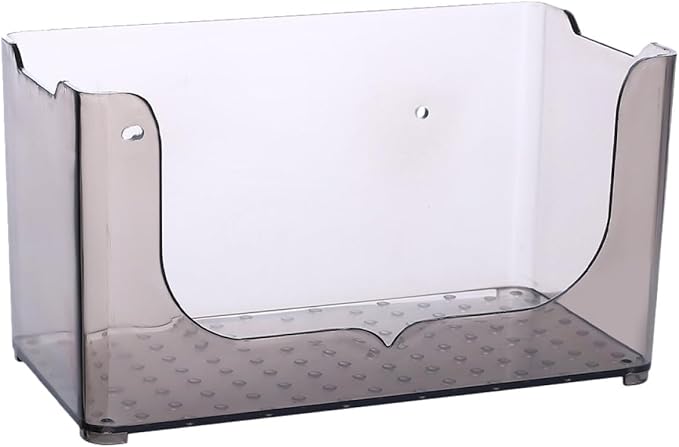 GLEAVI Transparent Bathroom Storage Box Wall Mounted Shelves for Bathroom Kitchen Organization Grey Capacity Unique Design for Shampoo Soap No Drilling Required Stylish