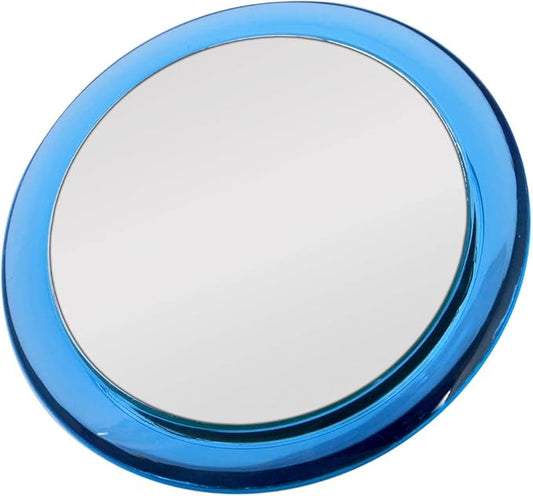Zadro 5X Two-Sided Acrylic Compact Mirror, 4-Inch, Blue