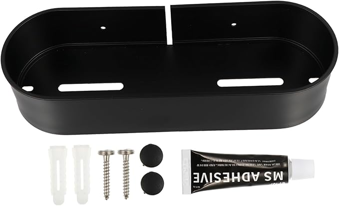 1pc Punch Wall-Mounted Metal Shelf for Bathroom and Kitchen Easy Install Storage Rack for Toiletries Soap and Creams Design
