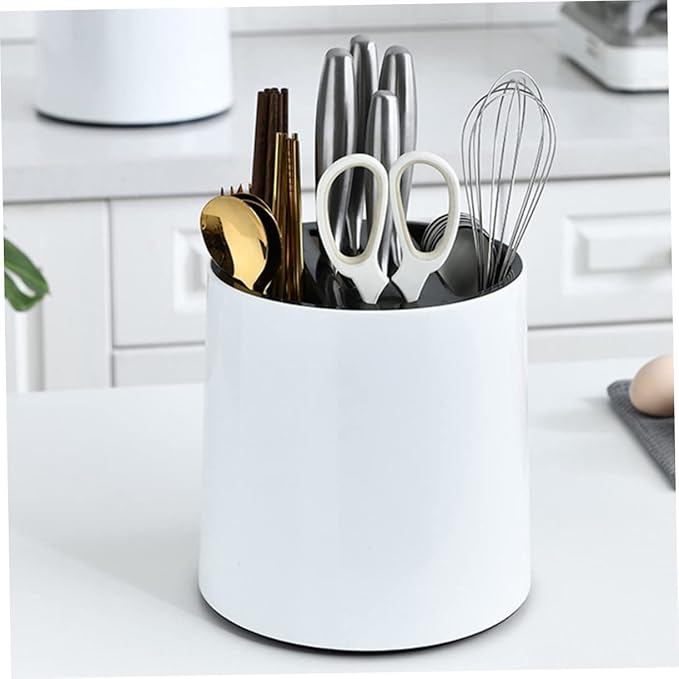Glass Shelf for Bathroom ，Glass Aluminum，Multi-Compartment Cutlery Kitchen Knife Storage Rack Easy Drainage Plastic Material
