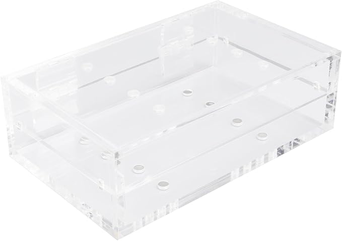 ZJchao Tweezer Holder Stand, Thickened Acrylic Magnetic Transparent Eyelash Extension Tweezers Organizer with 8 Holes for Beauty Eyelash Shop, Nail Salon, Beauty Salon