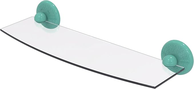 Allied Brass PMC-33/18-SFG Prestige Monte Carlo Collection 18 Inch Glass Shelf, Sea Foam Green