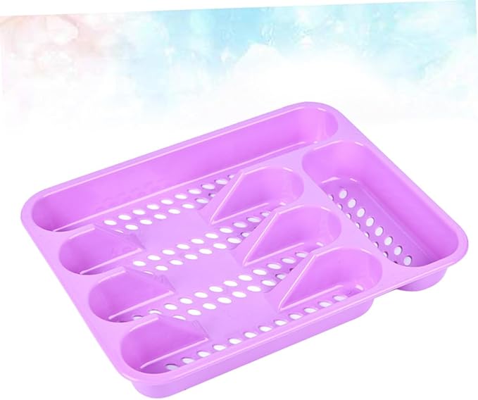 Glass Shelf for Bathroom ，Glass Aluminum，Tableware Drain Container Multifunctional Storage Rack Sorting Box for Home Random Color