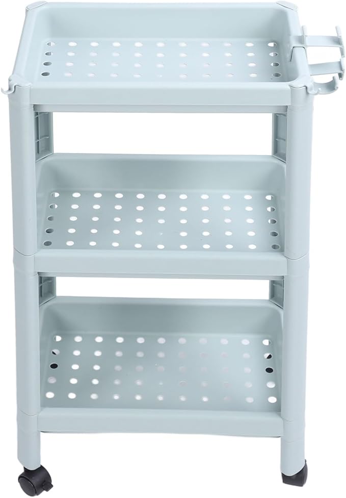 Bathroom Floor Shelf, Bathroom Storage, Open Shelf, Freestanding Corner Shelves, Shelves, Storage Shelves, Nordic (3 Layers (with Wheels)