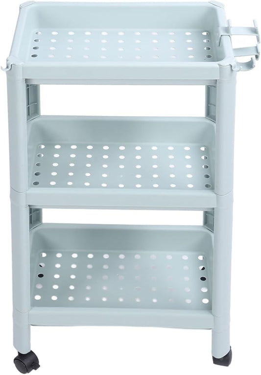 Bathroom Floor Shelf, Bathroom Storage, Open Shelf, Freestanding Corner Shelves, Shelves, Storage Shelves, Nordic (3 Layers (with Wheels)