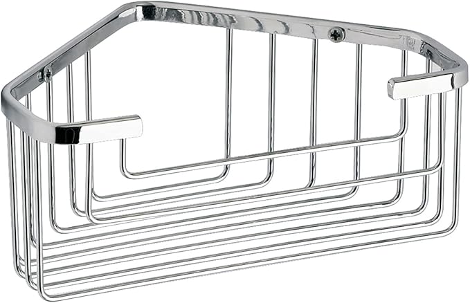 Nameeks 2483-13 7.87-Inch Wire Corner Bathroom Shelf