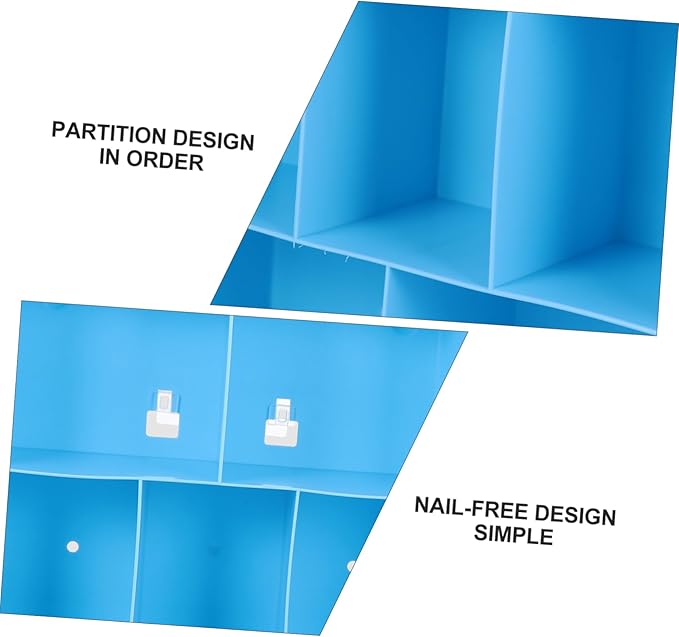 ULTECHNOVO Wall Mounted Storage Rack Multifunctional Nail-Free Shelf for Bathroom and Kitchen Sturdy Plastic Organizer for Cosmetics and Household Items