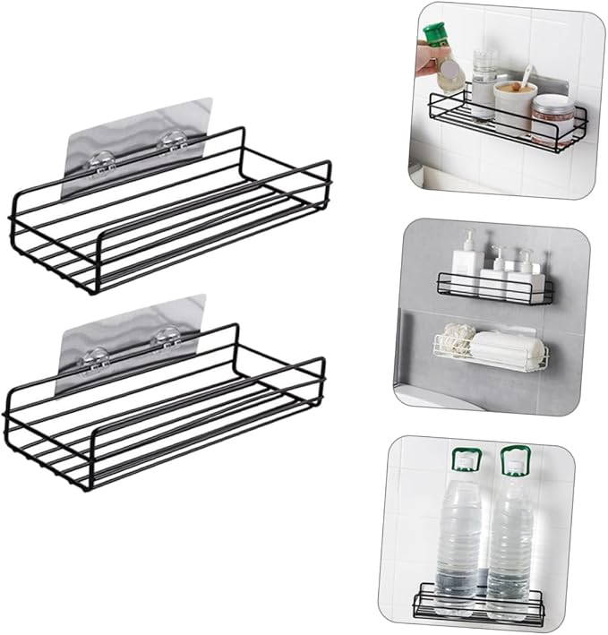 SOLUSTRE Shelving Wall Mounted Bathroom Shelves Hanging Shelf Restroom Organizer