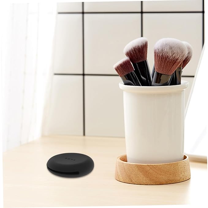 Travel Makeup Case Portable Powder Puff Box Silicone Sponge Holder Makeup Brush Organizer