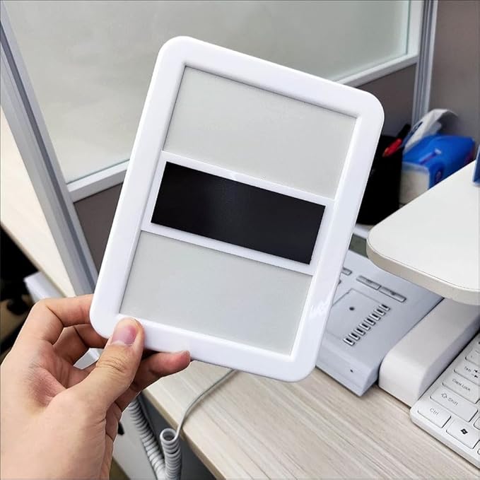 10 Pack White Magnetic Locker Mirror,5" x 7" Iocker Mirror Magnetic - Small Mirrors for School Locker, Bathroom, Workshop Toolbox, Office Cabinet,Easy Install