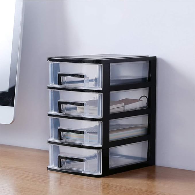 4 Layers drawer storage organizer drawers desktop plastic three craft Type Storage Box Plastic Mini
