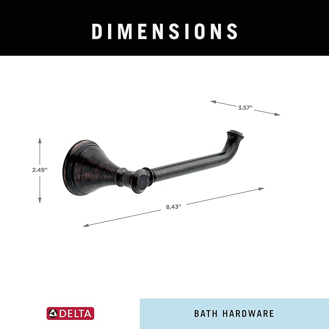 DELTA FAUCET 79750-RB Tissue Holder, 3.63 x 8.38 x 3.63 Inches, Venetian Bronze