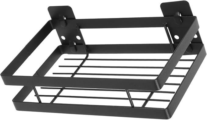 Mobestech Punch Wall Mounted Storage Rack Heavy Duty Organizer for Bathroom Kitchen and Bedroom Convenient Shampoo and Towel Holder No Drilling Required Design