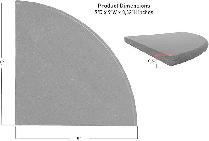 Premium Quality Gray Granite Grey Marble Corner Shelf Polished 9'' (1)
