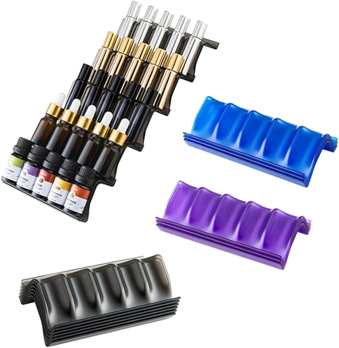 Three Layer Plastic Storage Organizer Rack Corner Shelf for Bathroom Essentials Easy to Install Material Versatile Display for Essential Oils and More