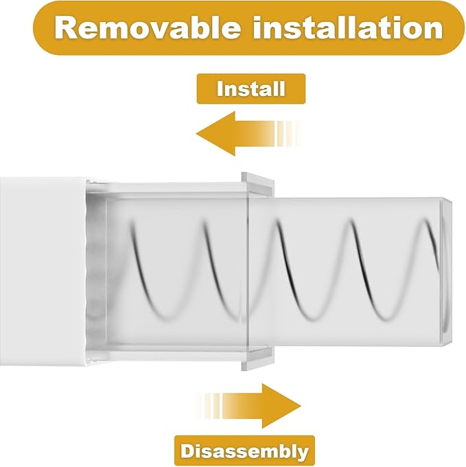 Showingo Towel Bar Replacement Rod 24 Inches Adjustable Spring End Wall Mount Replacement Towel Bar for Ceramic Holder Bathroom Kitchen Towels Bars Storage (White Towel Holder) (1PC)