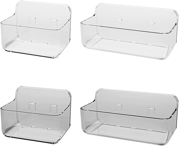 Wall Mounted Storage Organizers Wall Mounted Storage Shelf Adhesive Organizers Holder for Various Flat Surfaces Bathroom Shelf