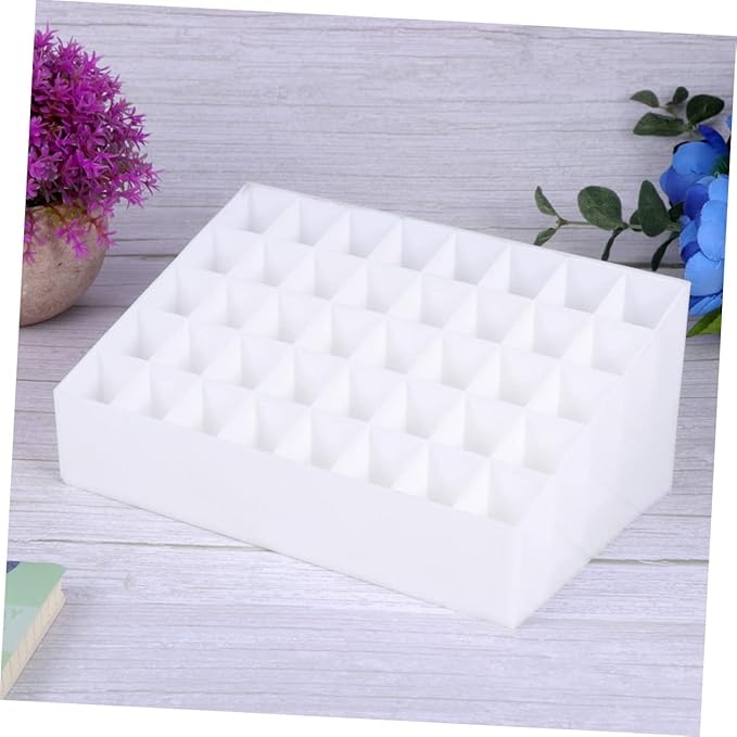 Slots Lipstick and Makeup Organizer Creative Storage Box for Lipsticks and Jewelry Cosmetic Desk Organizer for Home and Shop Use