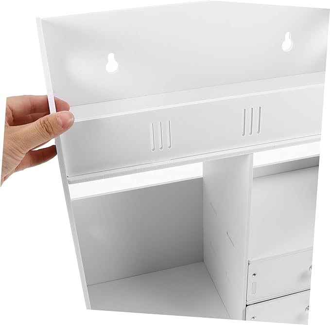 ABOOFAN Wall-Mounted Makeup Organizer Rustic Storage Shelf for Bathroom Kitchen Easy to Install Wall Decor Rack Multi Holder for Cosmetics Toiletries