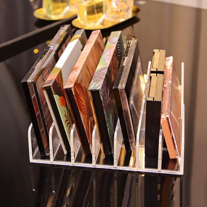 Makeup Organizer, 7 Section Divided Makeup Palette Organizer for Vanity Drawer Countertop Modern Cosmetics Storage for Eyeshadow Palette, Contour Kit, Blush