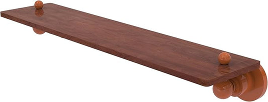 Allied Brass AP-1-22-IRW-ASP Astor Place Collection 22 Inch Solid IPE Ironwood Shelf, Autumn Sparkle