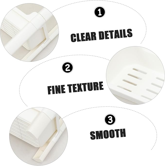 Garneck 1pc Multi-Layer Plastic Storage Shelf for Bathroom Kitchen and Living Compact Corner Organizer for Shampoo Conditioner and Items Material