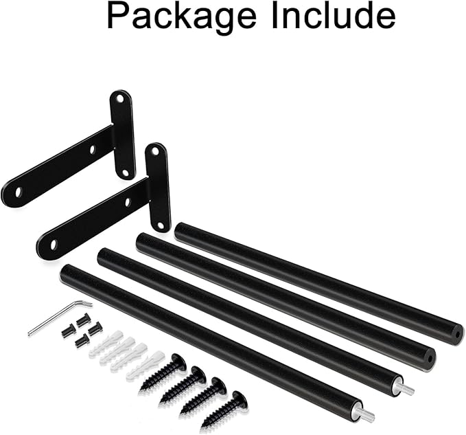 Double Towel Bar, 32 Inch Towel Racks for Bathroom, Stainless Steel Bathroom Towel Holder, Towel Rack Wall Mounted Towel Hanger Towel Rod, Matte Black