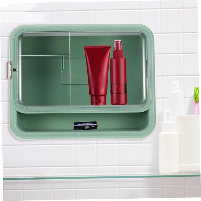 Floating Shelf Bathroom Wall Organizer Space-Saving Storage Rack Bathroom Shelves