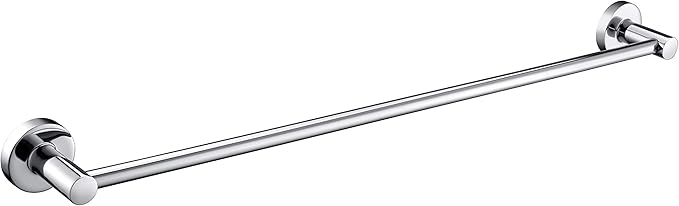 JiePai Bath Towel Bar Chrome, 17.6 Inch Stainless Steel Towel Rack Bathroom Towel Holder Wall Mount Kitchen Dish Cloth Hanger (Chrome, 17.6 Inch)
