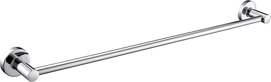 JiePai Bath Towel Bar Chrome, 17.6 Inch Stainless Steel Towel Rack Bathroom Towel Holder Wall Mount Kitchen Dish Cloth Hanger (Chrome, 17.6 Inch)