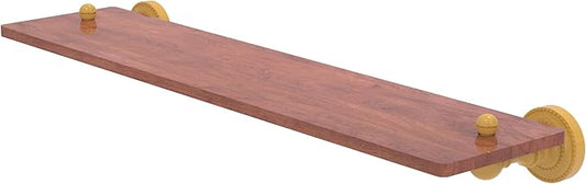 Allied Brass DT-1-22-IRW-SGL Dottingham Collection 22 Inch Solid IPE Ironwood Shelf, Spanish Gold