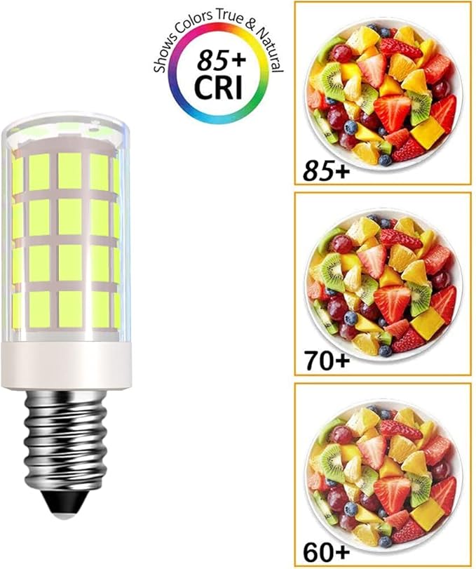 LED Makeup Mirror Bulb Replacement Mirror for Cosmetic Vanity Makeup Mirror with Single Double Sided Lighted Magnification,4W Equivalent to 40W Incandescent Bulb (2-Pack Daylight White)