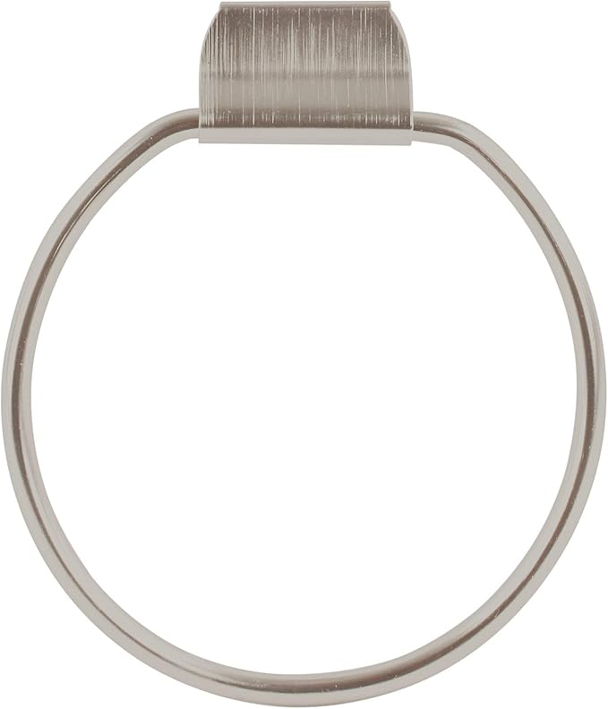 Spectrum Diversified Towel Ring, over the Cabinet Door, Brushed Nickel Small
