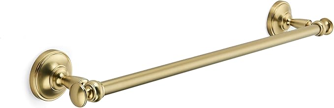 khtumeware 1 Pack Champagne Bronze Towel Bar 18 Inch Towel Rack for Bathroom Wall Mounted Thicken Steel Towel Rod Modern Home Decor