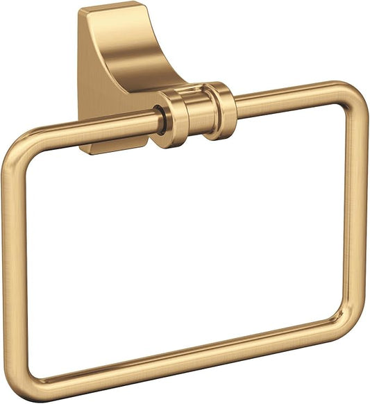 Amerock BH36052 Davenport 5-1/4" Wall Mounted Towel Ring - Champagne Bronze