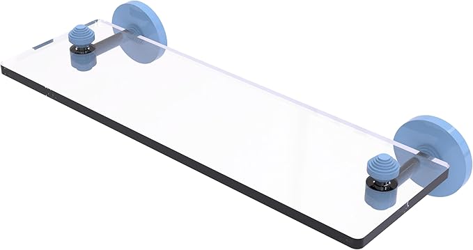 Allied Brass South Beach Collection Glass Vanity Shelf with Beveled Edges