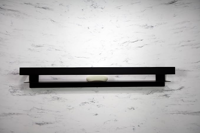 Transolid JGBS30-MB Jocelyn 30-in Grab Bar Shelf, Matte Black