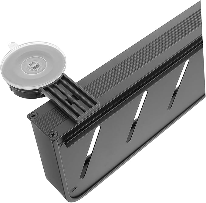 Ipetboom Suction Cup Bathroom Shelf Organizer Floating Storage for Toiletries Makeup No Drilling Required Easy Installation Stylish Dependable for