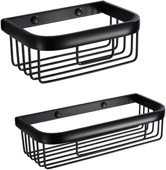 NUOBESTY Versatile Wall Mount Storage Rack Rustproof Wire Makeup Shelves Bathroom Kitchen Shelving