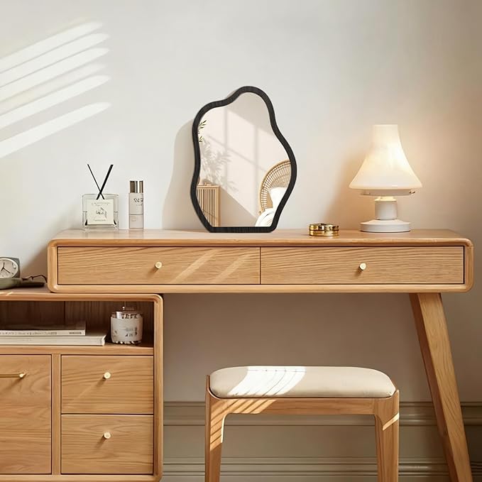 Table Desk Countertop Mirror Vanity Makeup Mirrors for Living Room Bedroom Birthday Gifts for Office Desk Room Decor High Definition 14" L x 10" W Small