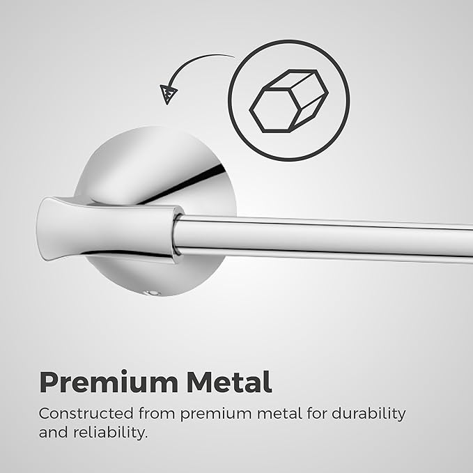 Pfister Willa Toilet Paper Holder, Bathroom Tissue Roll Holder, Wall-Mounted, Screw-In, Polished Chrome Finish, BPHWLL0C