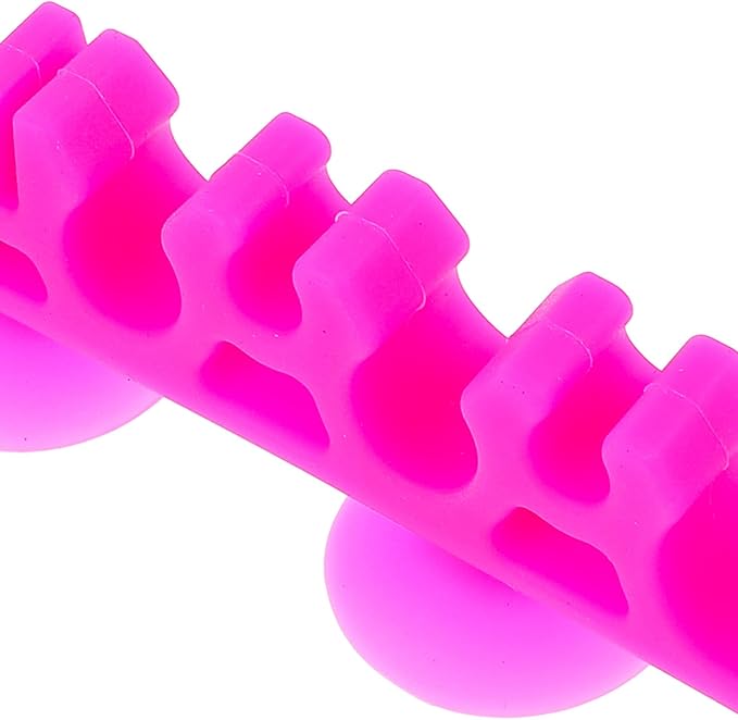 Makeup Organizer Rack, Silicone Brush Holder Rack, Cosmetic Brush Holder Supplies for Girls 1pc (Black)