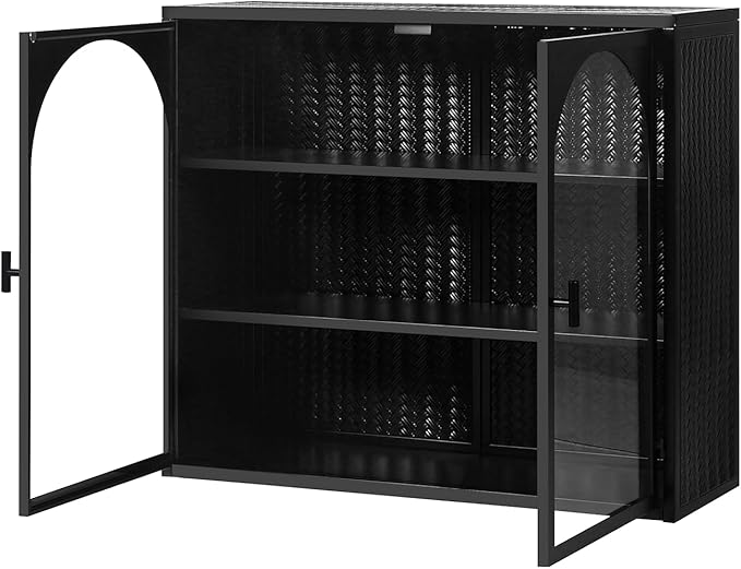 Medicine Cabinet,Medicine Cabinets for Bathroom with Mirror Doors Shelf,Bathroom Cabinet Wall Mounted Wooden Bathroom Storage Cabinet Bathroom Cabinet Kitchen (Black2)