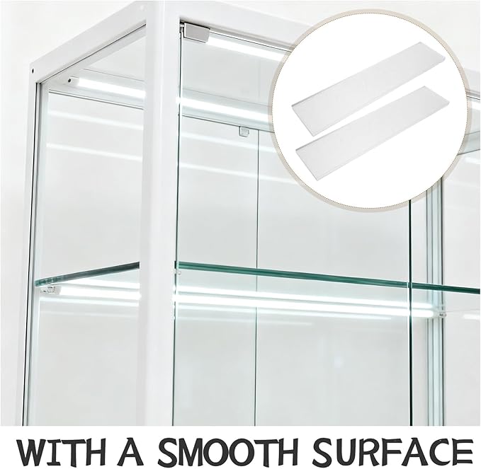 Holibanna Acrylic Medicine Cabinet Shelf Replacement for 13 Inch Cabinet 2pcs Floating Bathroom Storage Organizer Shelves