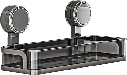 Suction Cup Storage Shelf for Bathroom Wasy Installation Bathroom Organizers Storage Rack Suitable for All Smooth Wall