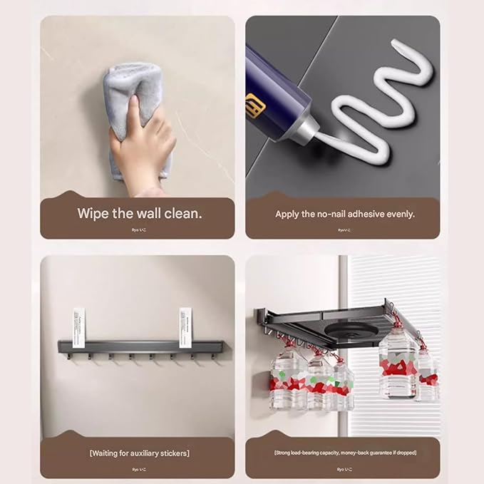 Foldable Wall Mounted Bathroom Shelf for Clothes and Towels Storage Aluminum Alloy Bathroom Storage Rack