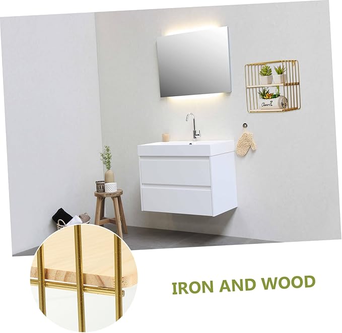 Amosfun Toilet Storage Rack Punch-Free Bathroom Shelf Waterproof Wall-Mounted Organizer for Toilet Kitchen and Bedroom Space-Saving Household Storage Solution
