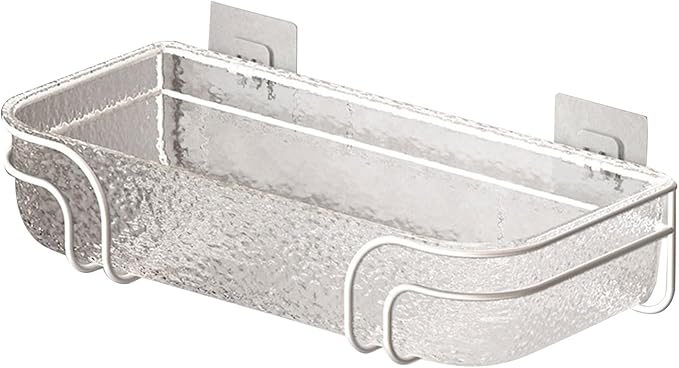 Wall Mounted Bathroom Shelves Adhesive Bathroom Shelf Functional Hanging Storage Holder Rack for Home Decors Home Decors Accessory