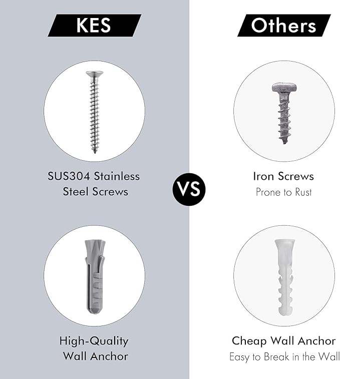 KES Glass Shelf for Bathroom & Coat Hook, Polsihed Finish, BGS3201S60-P2+A2164-P2